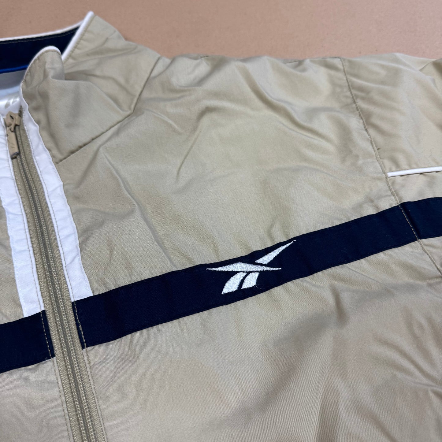 Reebok vintage beige track jacket