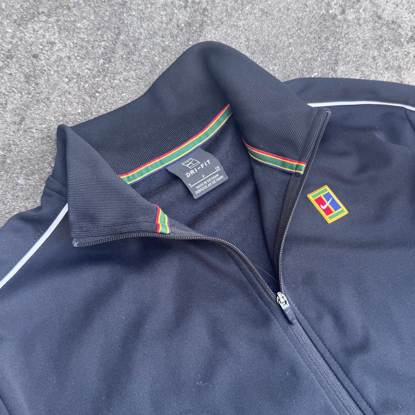 Nike Tennis vintage black track jacket