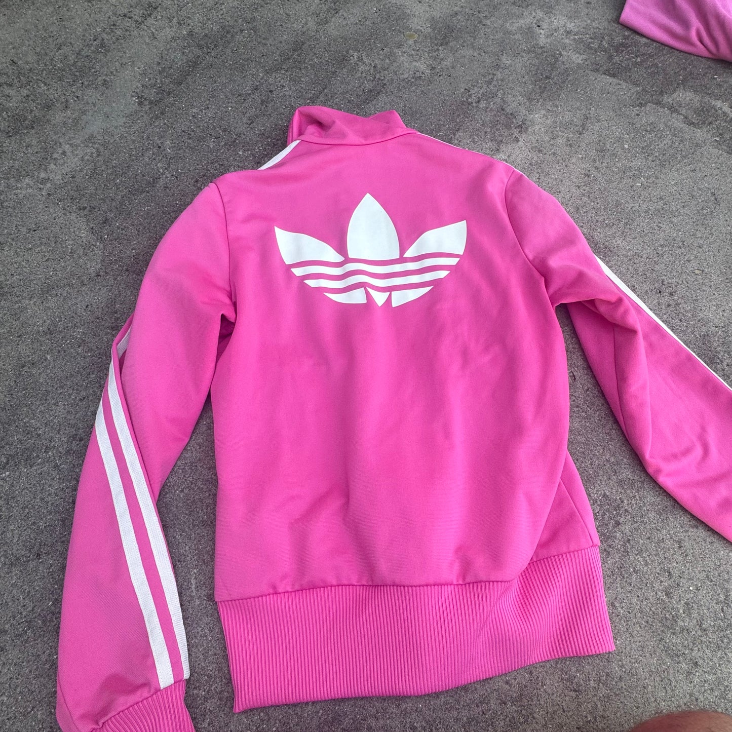 Adidas Firebird y2k pink track jacket