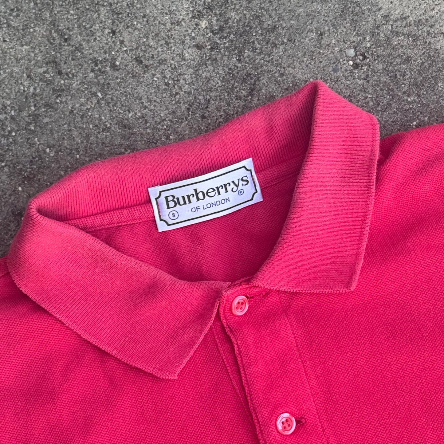 Burberry’s of London vintage red poloshirt