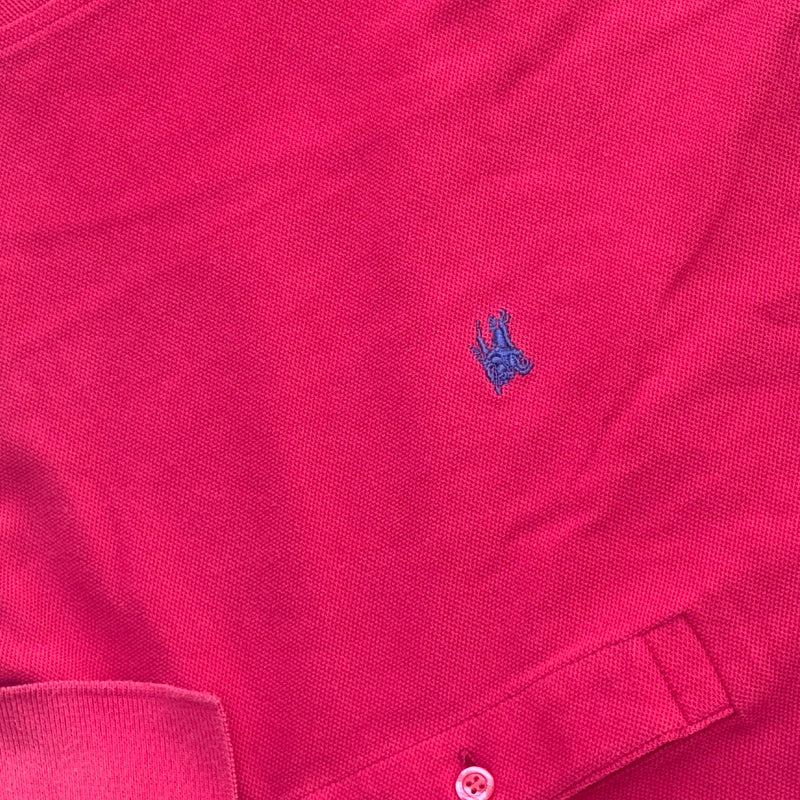 Detailansicht: Sourced limited accessories and clothes Burberry’s of London vintage red poloshirt – Logo, Nähte oder Material