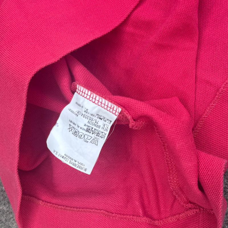 Detailansicht: Sourced limited accessories and clothes Burberry’s of London vintage red poloshirt – Logo, Nähte oder Material
