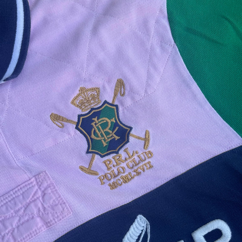 Detailansicht: Sourced limited accessories and clothes Ralph Lauren Bleecker IV pink polo – Logo, Nähte oder Material