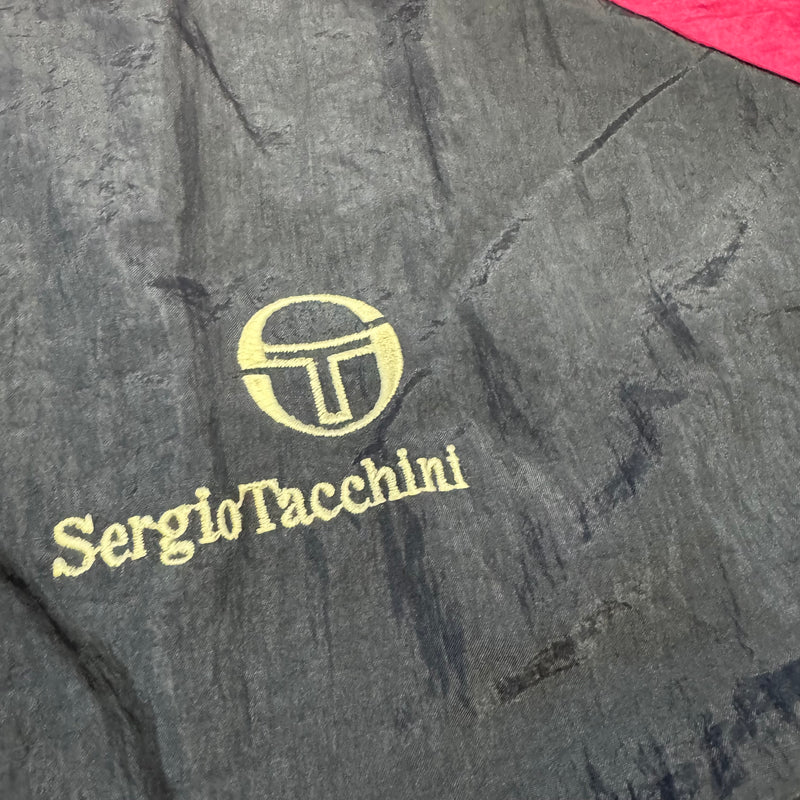 Detailansicht: Sourced limited accessories and clothes Sergio Tacchini athletic vintage track jacket – Logo, Nähte oder Material