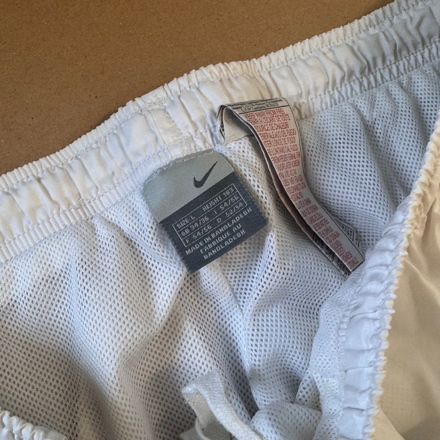 Nike vintage white retro trackpants