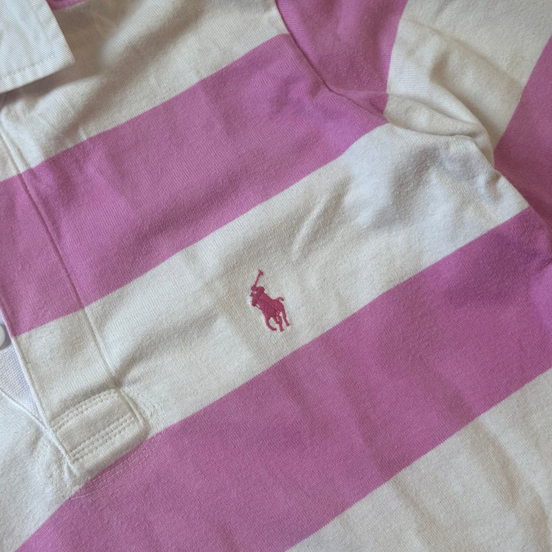 Detailansicht: Sourced limited accessories and clothes Polo Ralph Lauren striped vintage longsleeve – Logo, Nähte oder Material