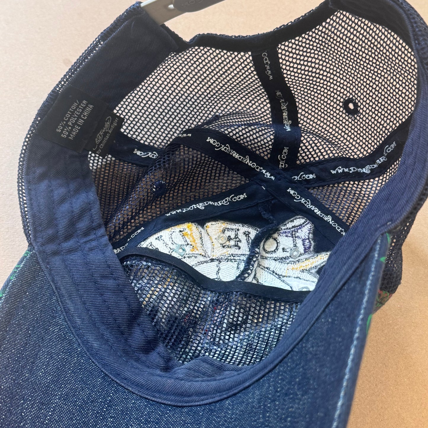 Ed Hardy y2k retro black cap