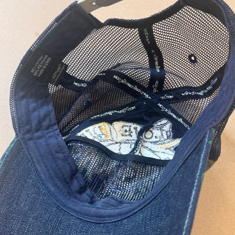 Detailansicht: Sourced limited accessories and clothes Ed Hardy y2k retro black cap – Logo, Nähte oder Material