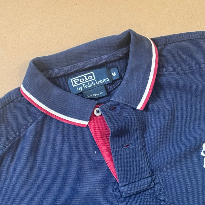 Detailansicht: Sourced limited accessories and clothes Polo Ralph Lauren Big Pony navy shirt – Logo, Nähte oder Material