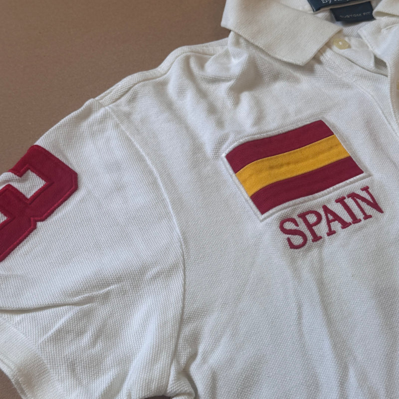 Detailansicht: Sourced limited accessories and clothes Polo Ralph Lauren Spain vintage poloshirt – Logo, Nähte oder Material