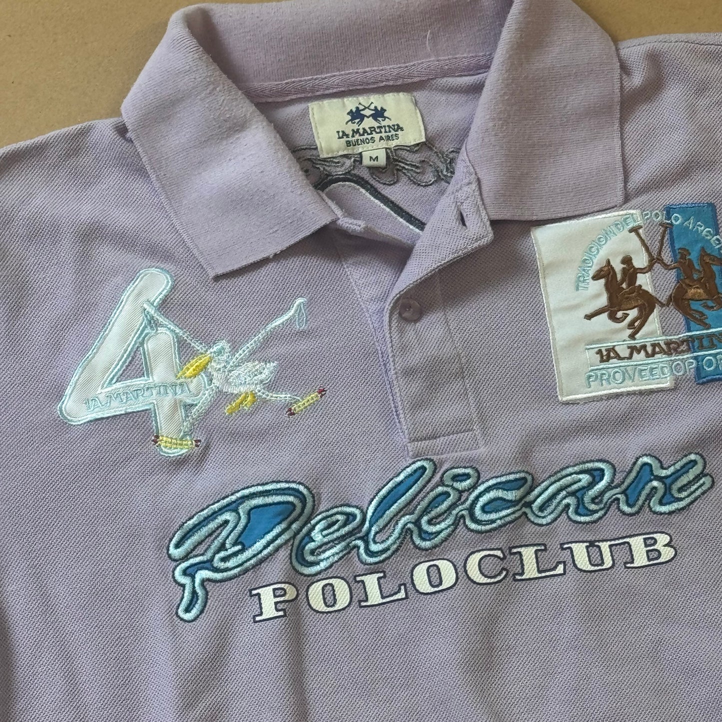 La Martina Pelican Caribbean poloshirt