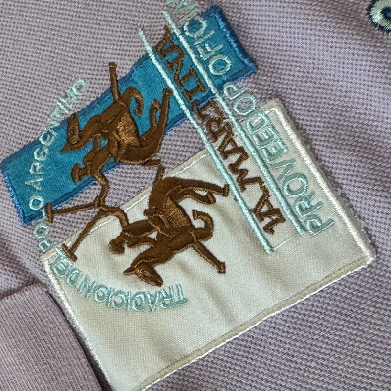 Detailansicht: Sourced limited accessories and clothes La Martina Pelican Caribbean poloshirt – Logo, Nähte oder Material