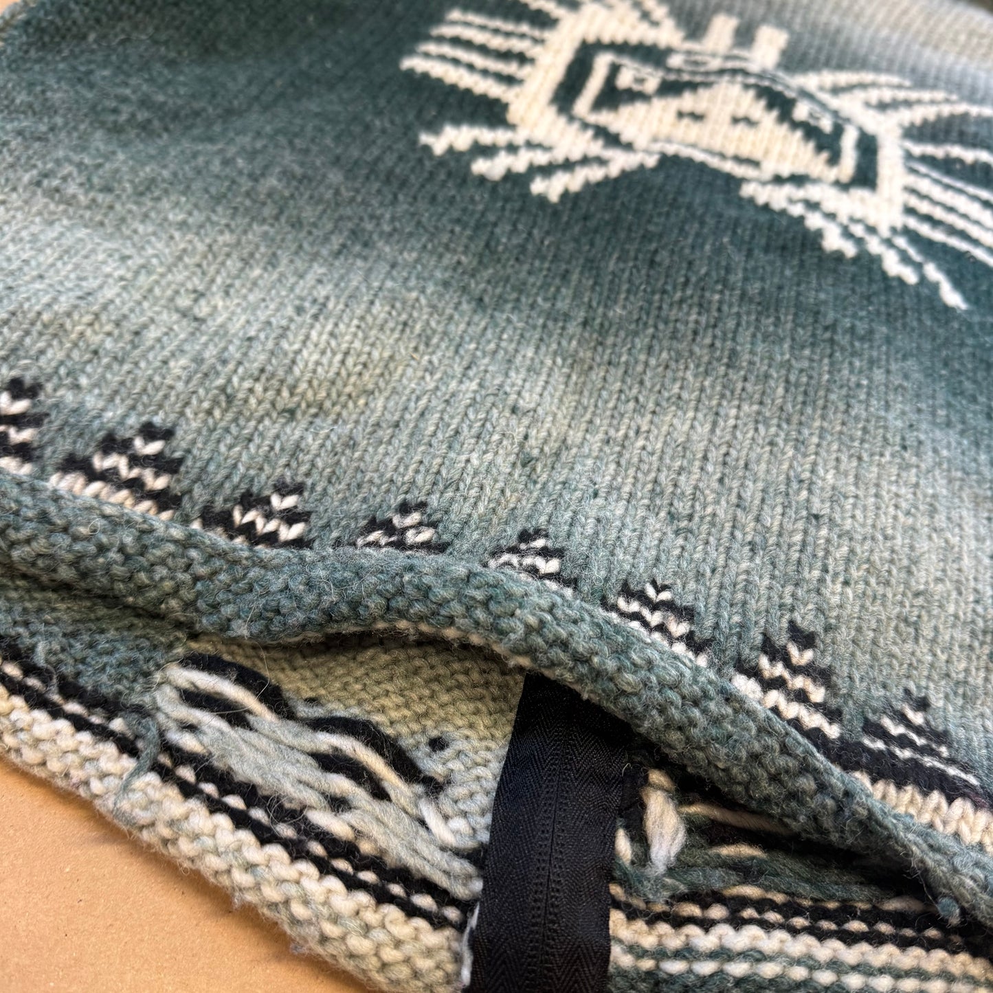 Vintage patterns knitted jacket