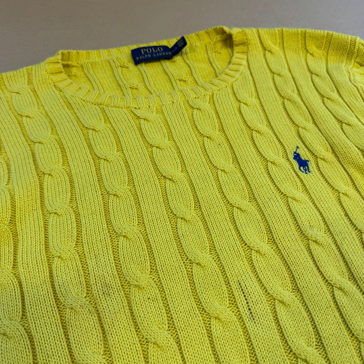 Polo Ralph Lauren knitted yellow sweatshirt
