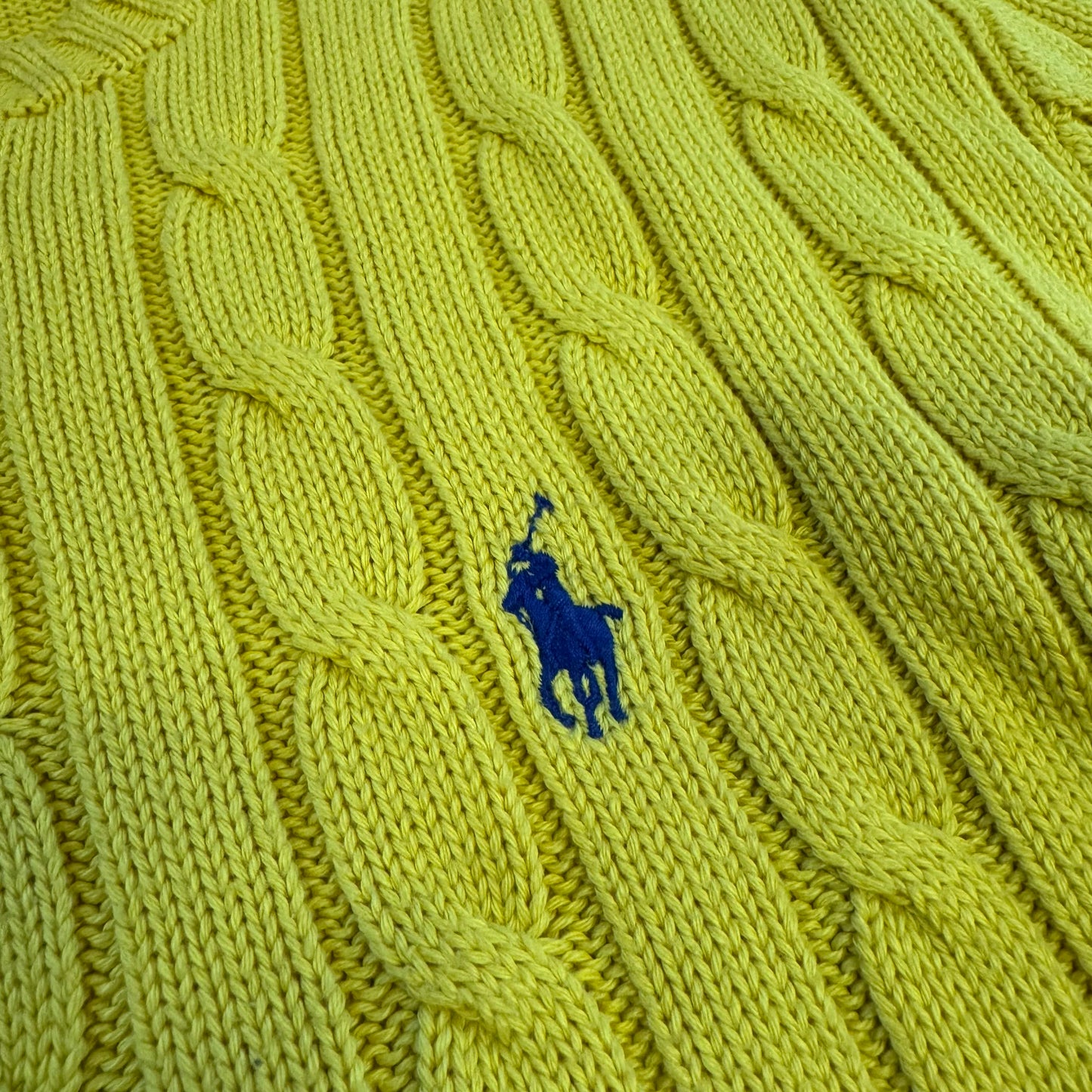 Polo Ralph Lauren knitted yellow sweatshirt