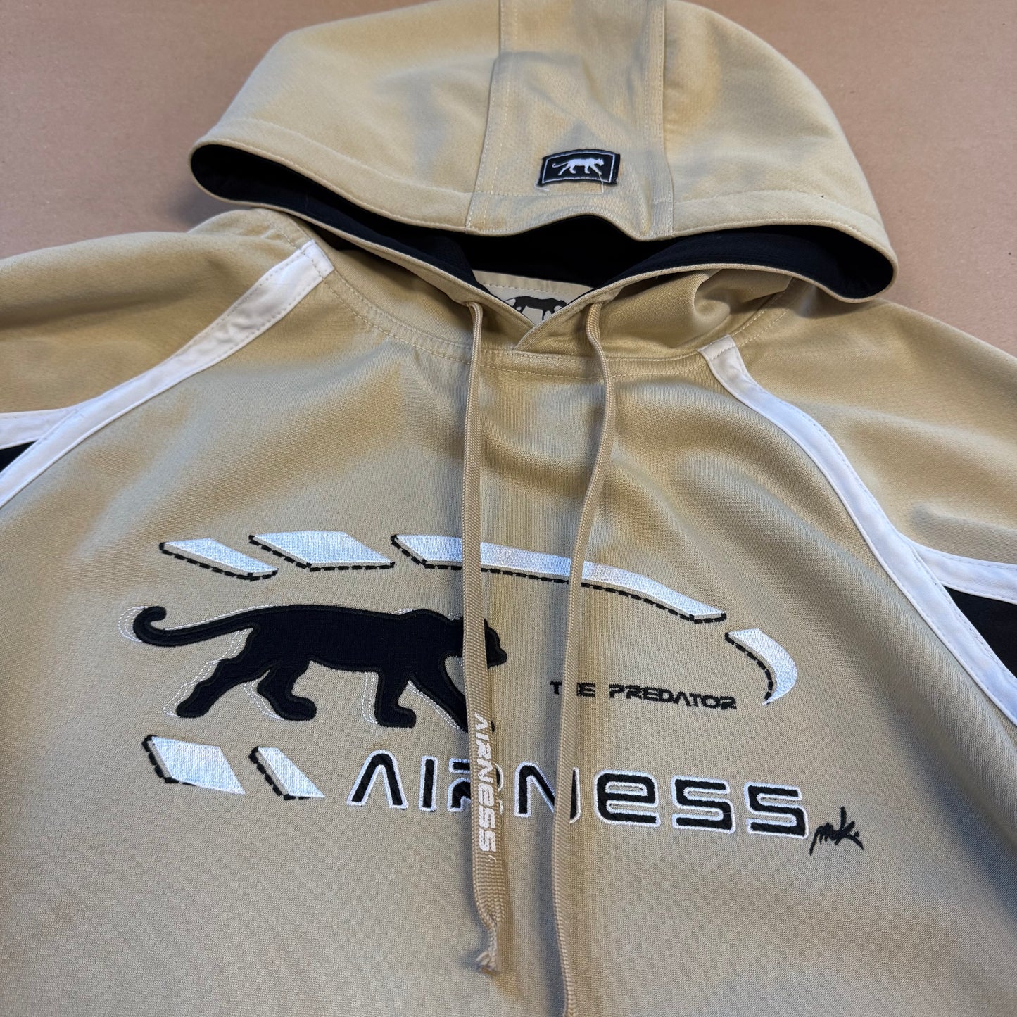 Airness streetwear style beige hoodie