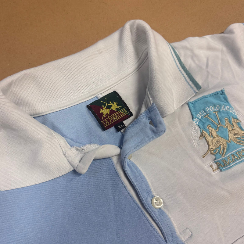 Detailansicht: Sourced limited accessories and clothes La Martina Argentina vintage poloshirt – Logo, Nähte oder Material