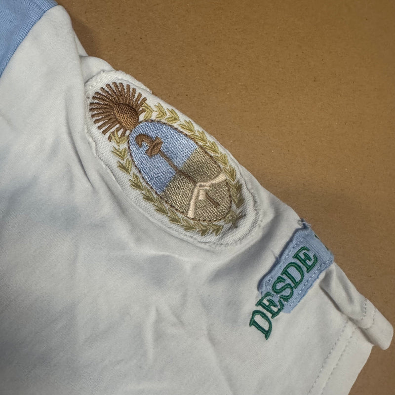 Detailansicht: Sourced limited accessories and clothes La Martina Argentina vintage poloshirt – Logo, Nähte oder Material