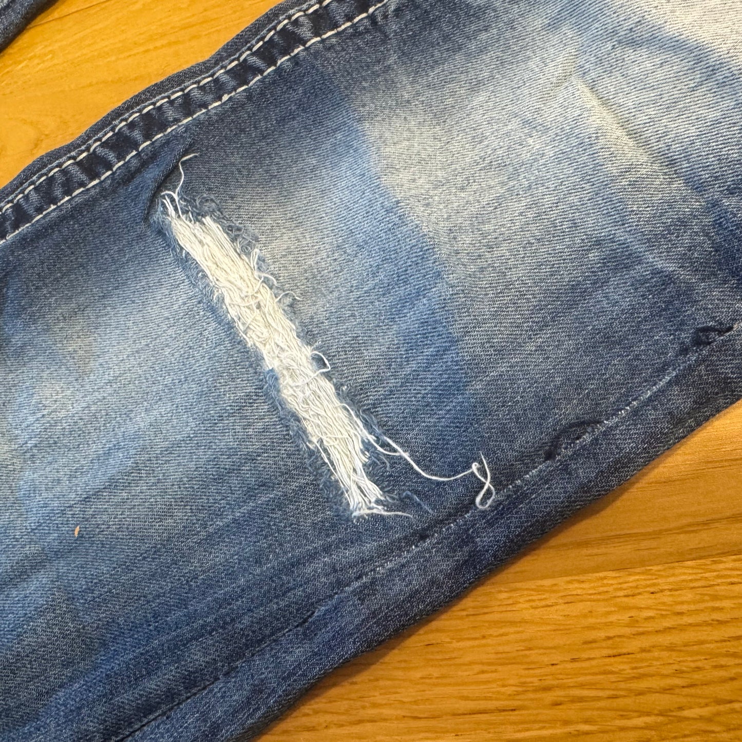 Miss Me ripped bootcut jeans reworked