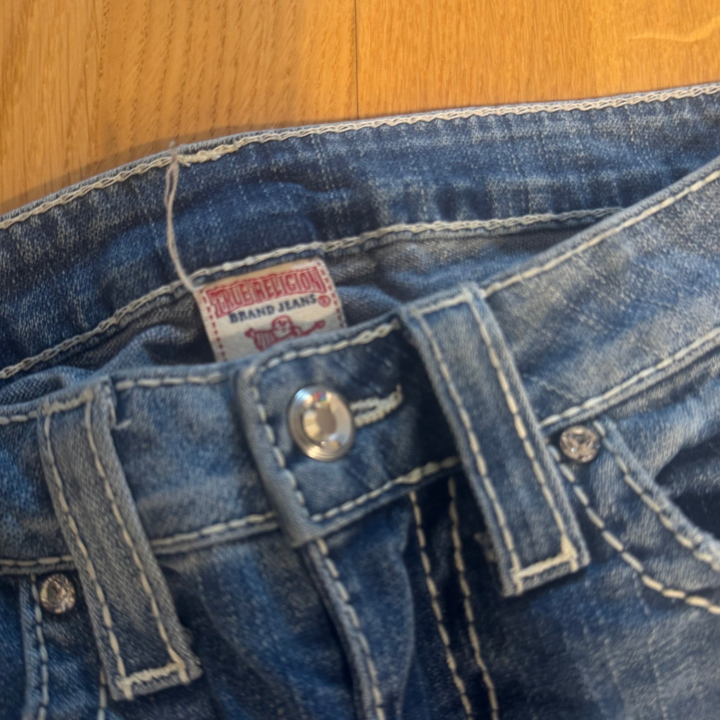 True Religion World Tour straight leg jeans