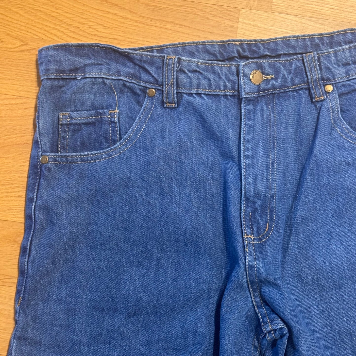 Japanese streetwear embroidered baggy jeans