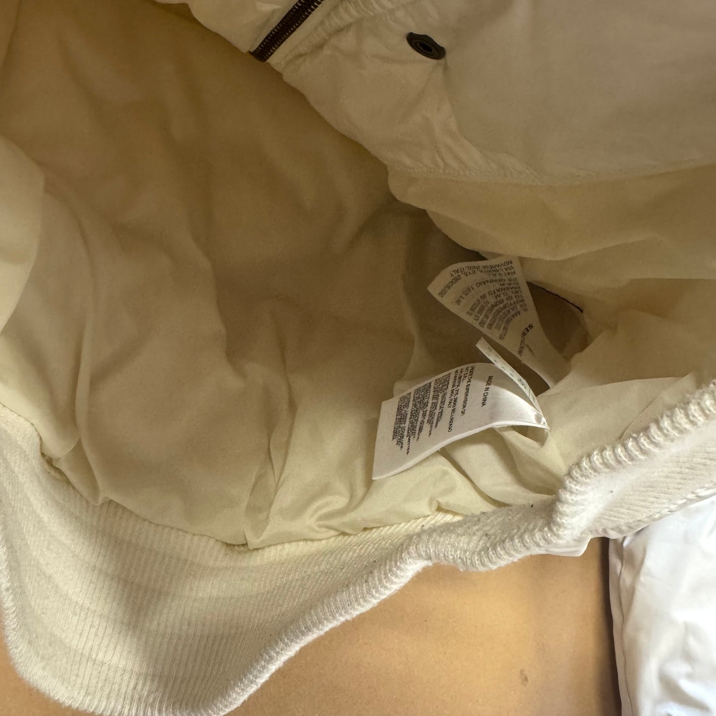 Sergio Tacchini white fur winter jacket