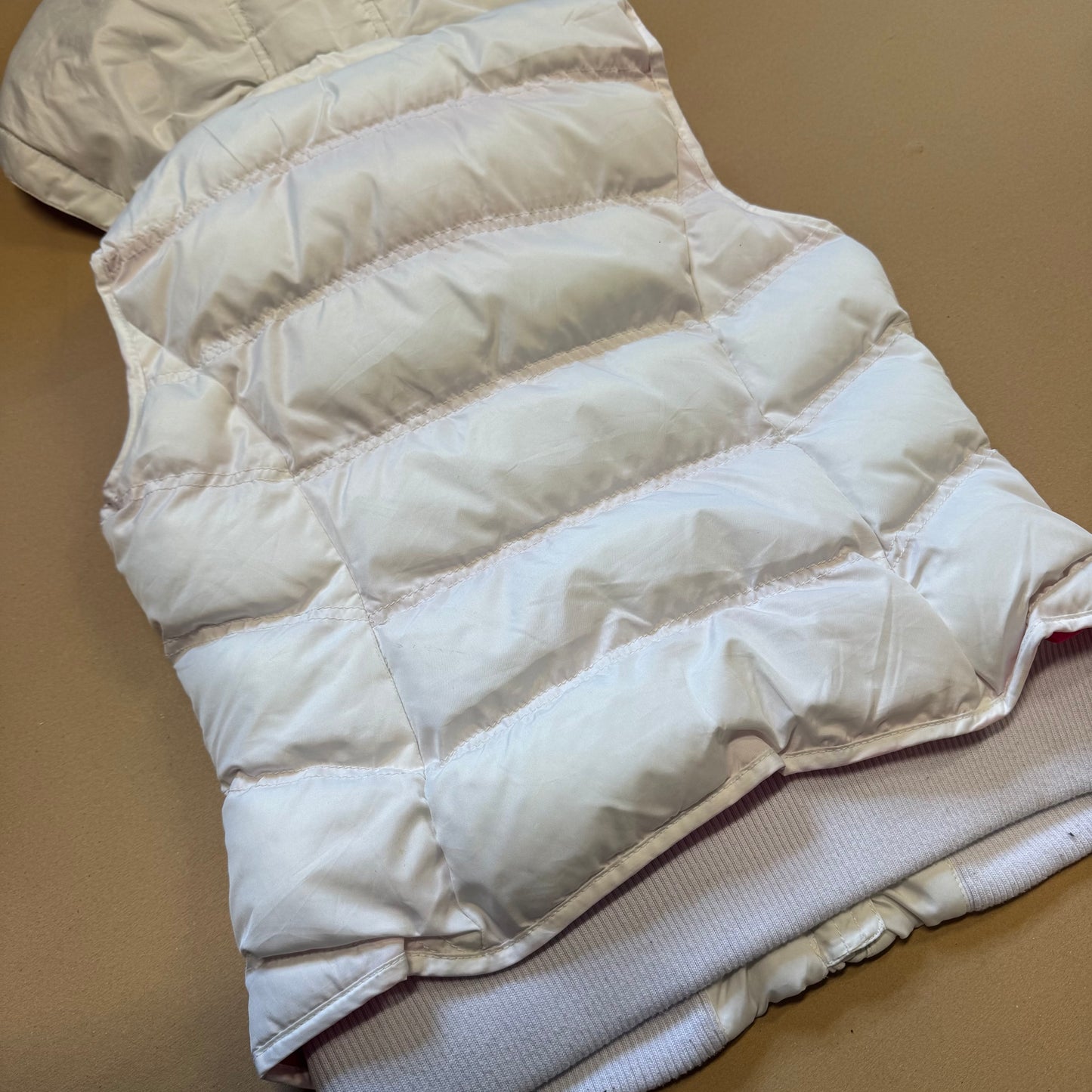 US Polo Assn vintage white puffer vest