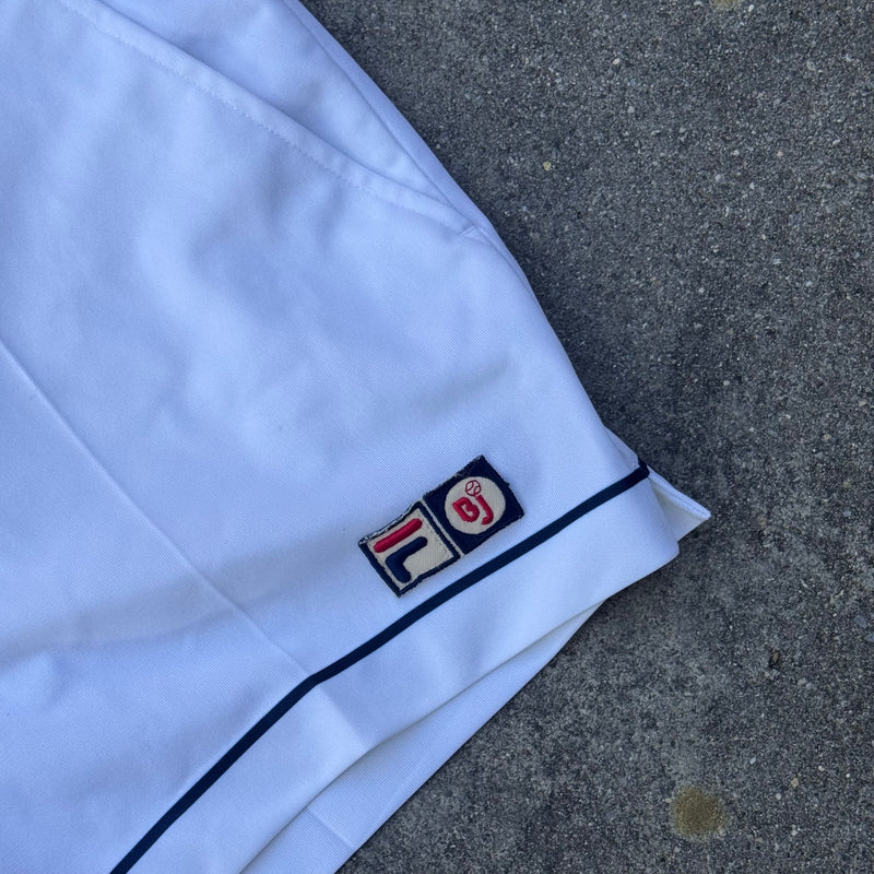 Detailansicht: Sourced limited accessories and clothes Fila sportswear white tennis-shorts – Logo, Nähte oder Material