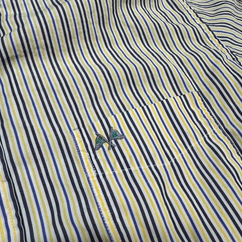 Detailansicht: Sourced limited accessories and clothes Thomas Burberry vintage striped chemise – Logo, Nähte oder Material