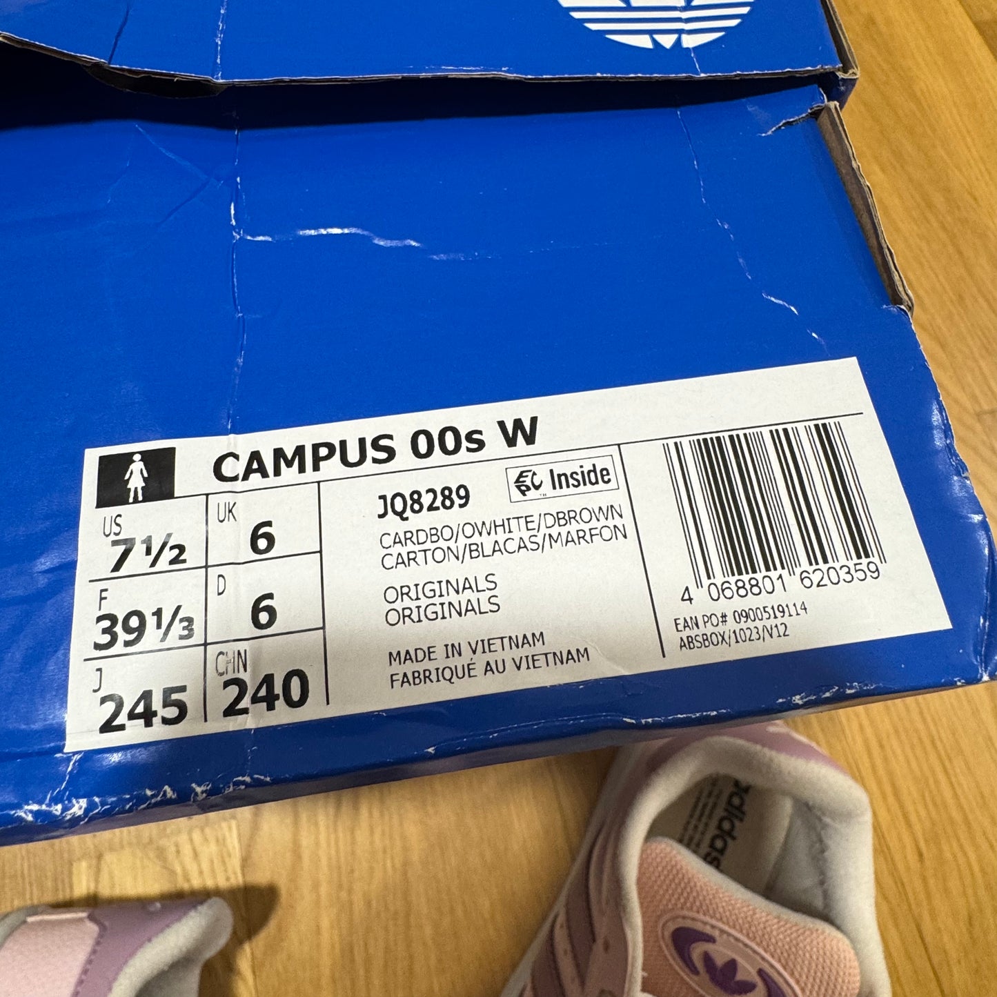 Adidas Campus pink sneakers