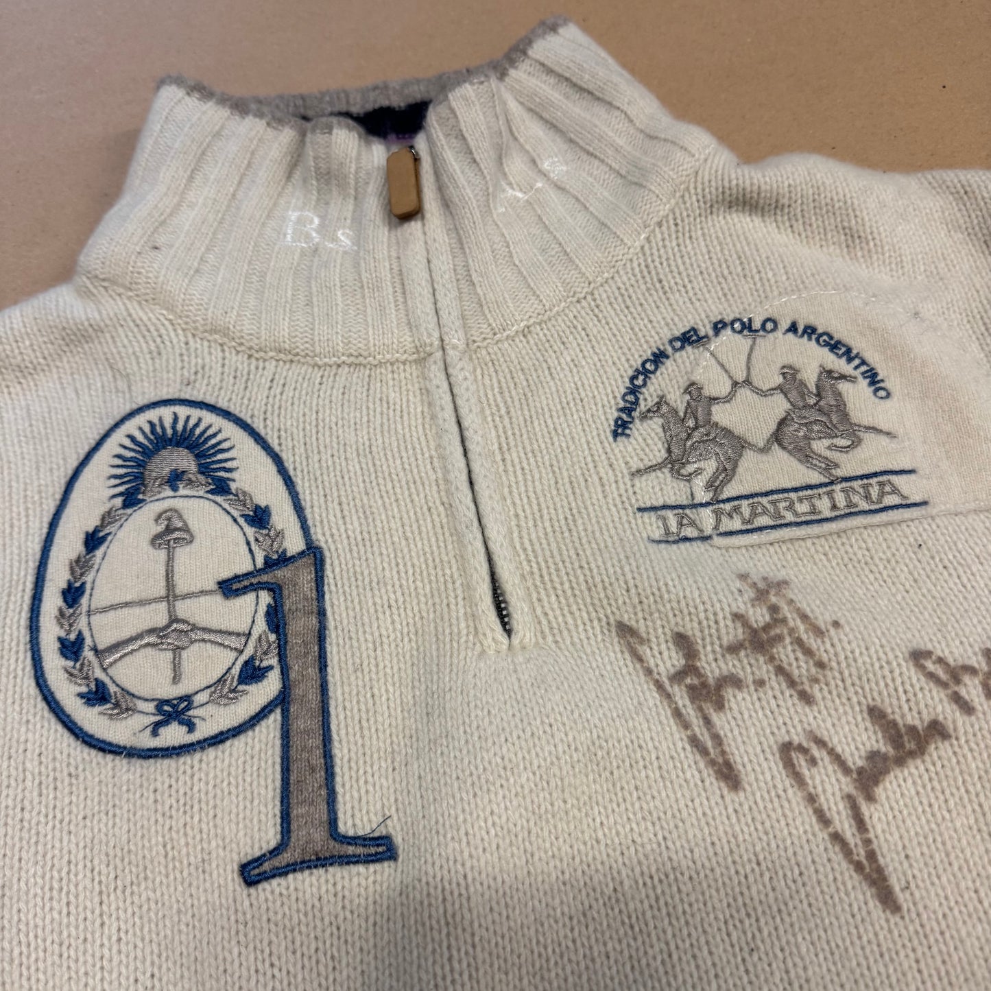 La Martina vintage knitted wool sweatshirt