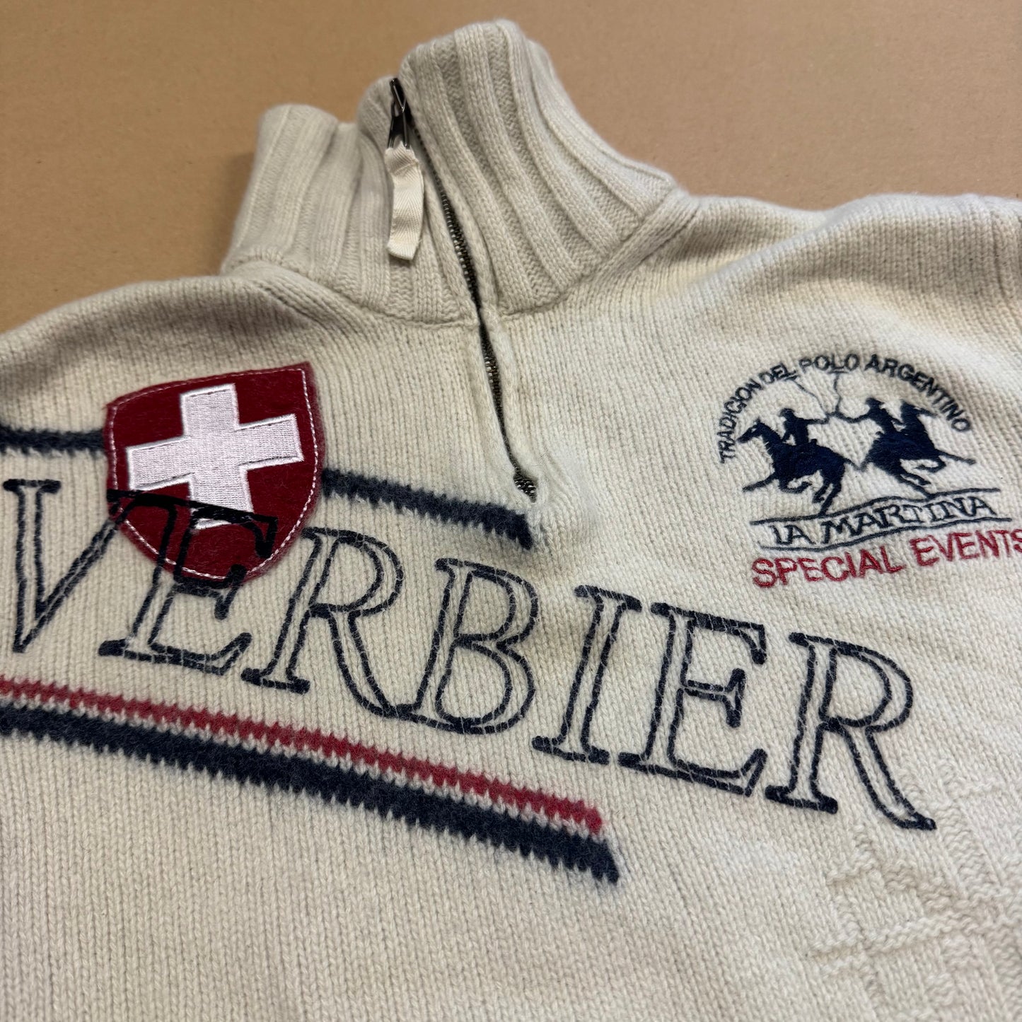 La Martina Verbier Switzerland knitted wool sweatshirt