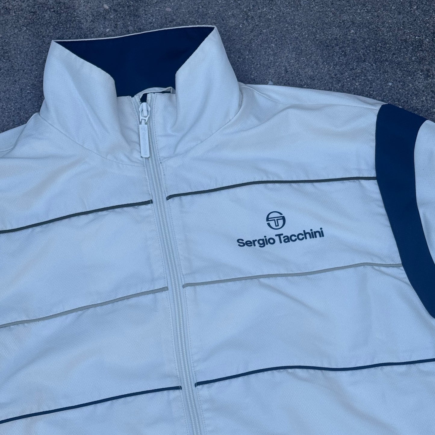 Sergio Tacchini vintage white track jacket