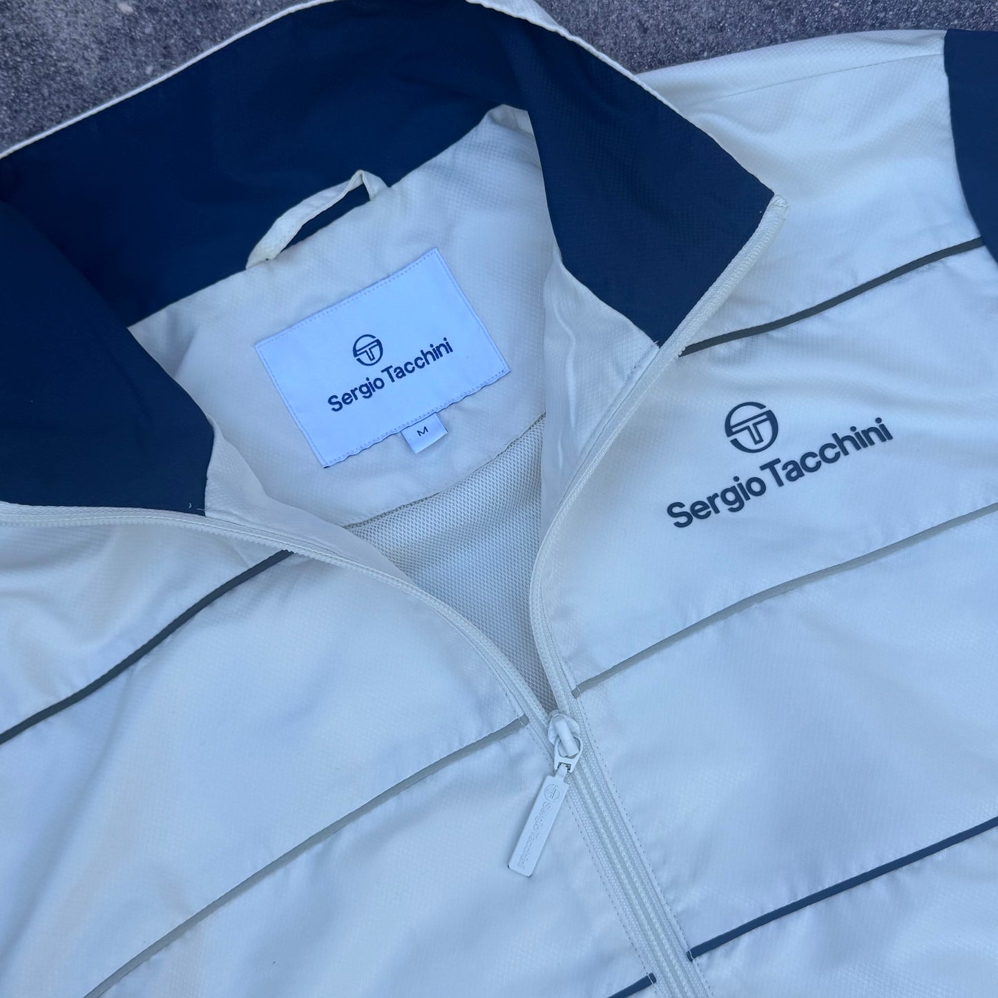 Sergio Tacchini vintage white track jacket