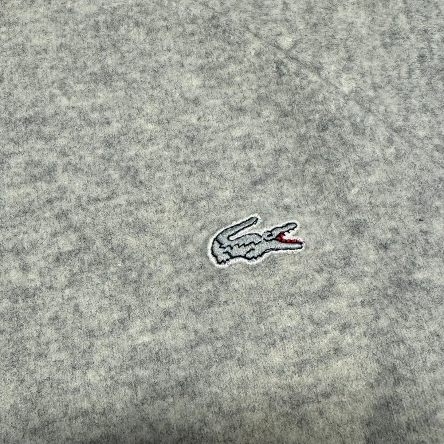 Lacoste vintage grey turtleneck lambswool sweater
