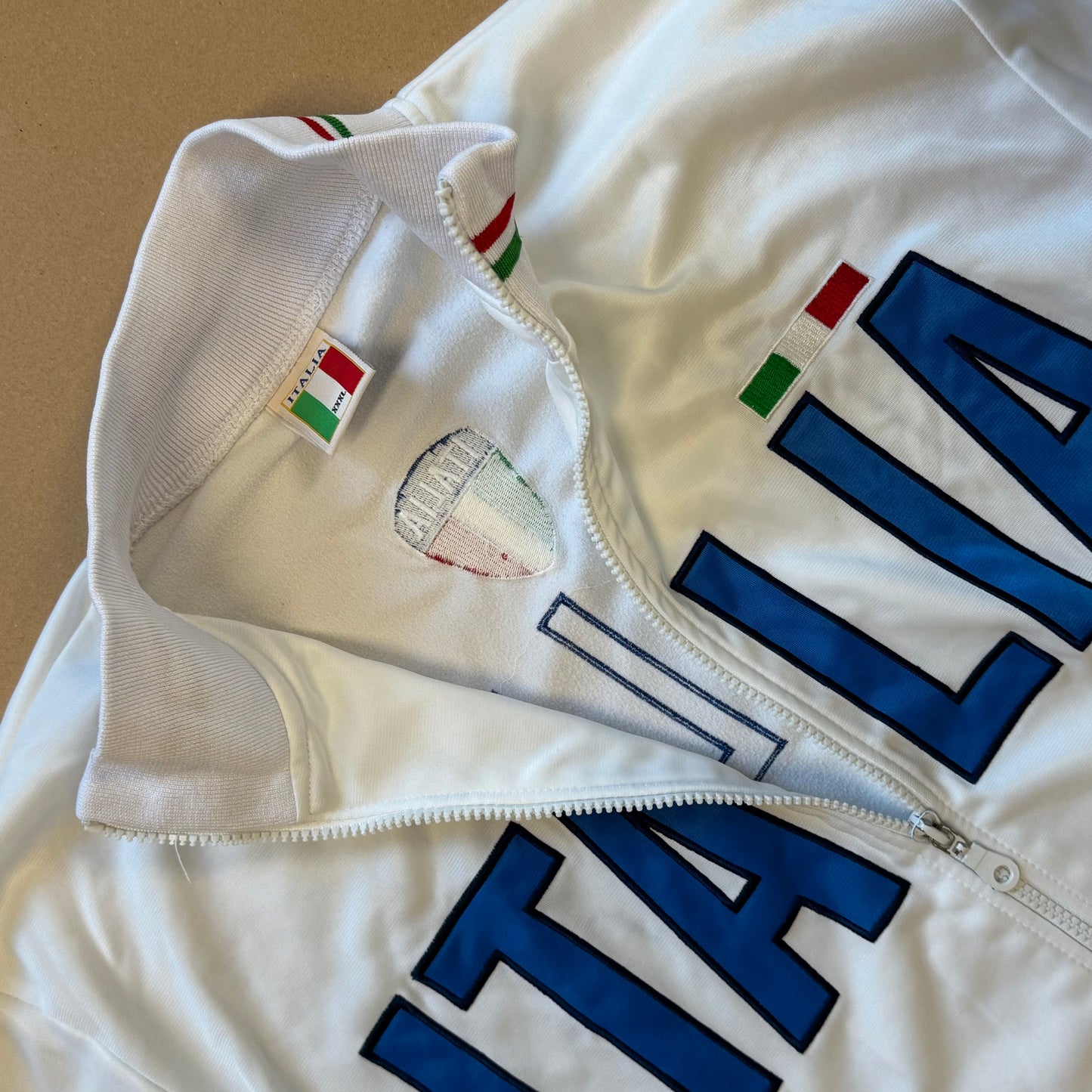 Italia white track jacket