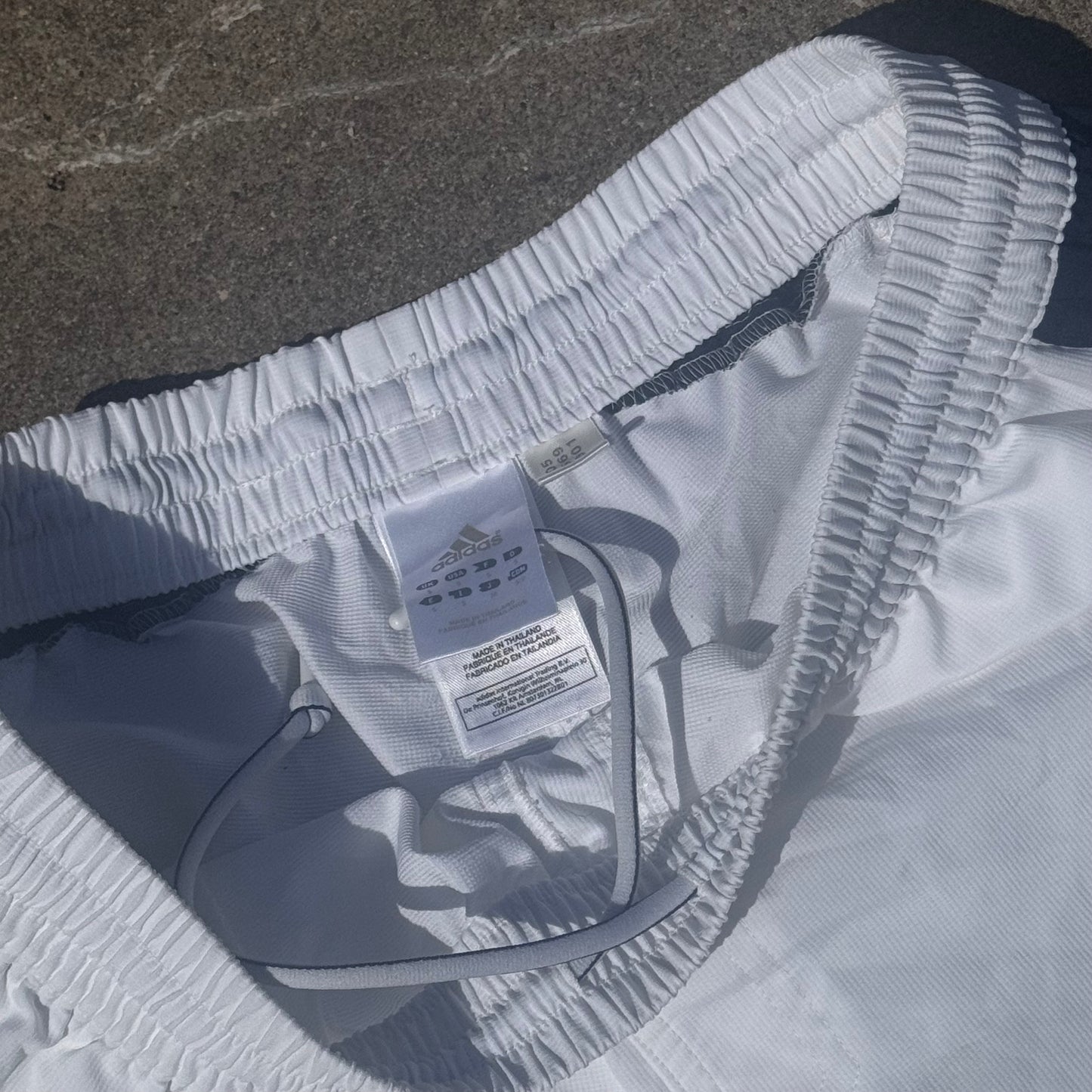 Adidas sportswear white shorts