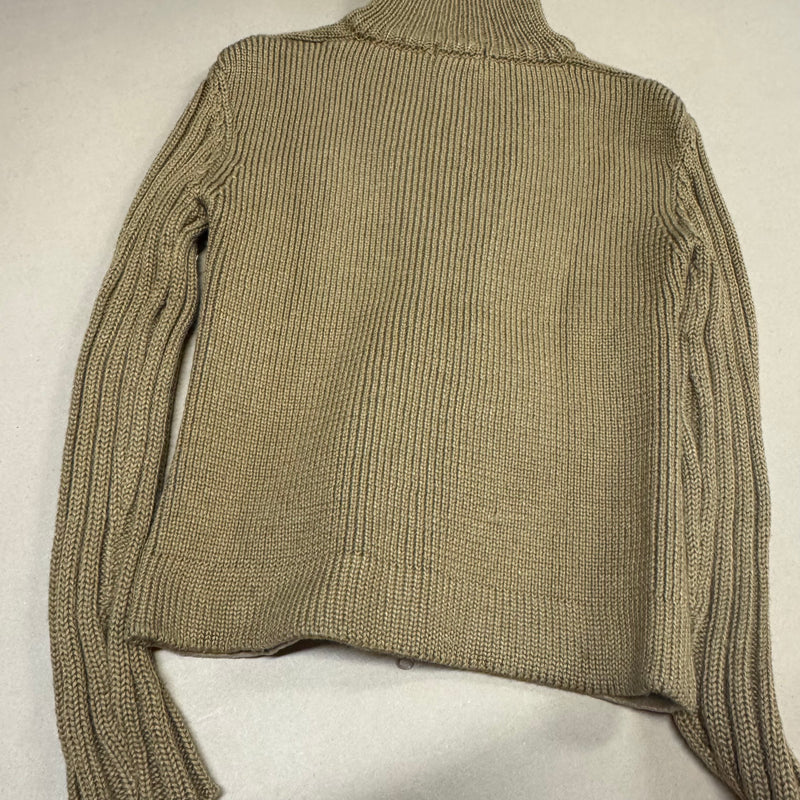 Detailansicht: Sourced limited accessories and clothes Polo Ralph Lauren brown knitted jacket – Logo, Nähte oder Material