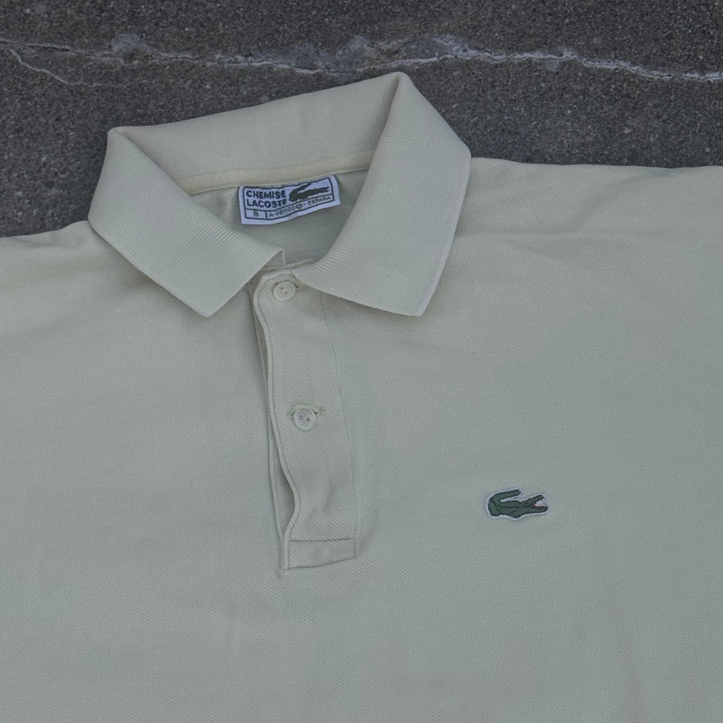 Lacoste yellow vintage poloshirt