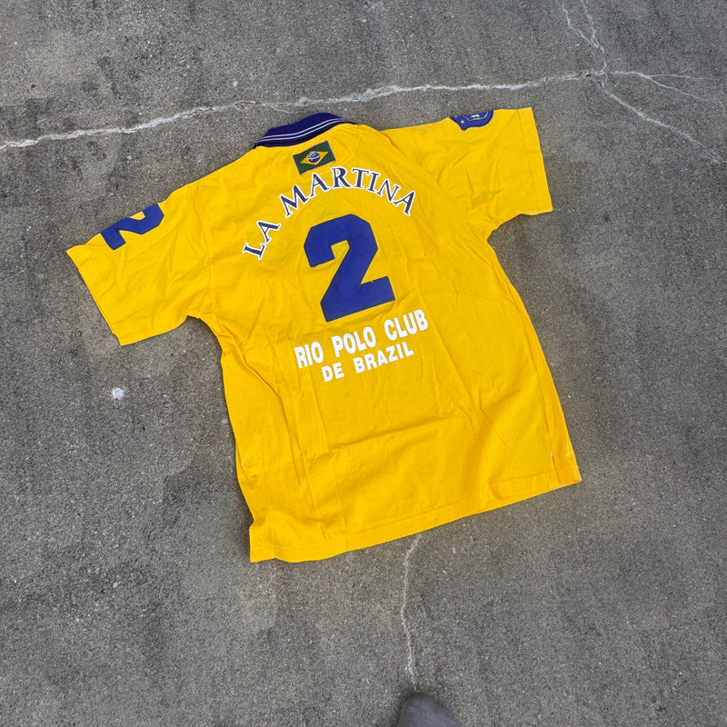 Detailansicht: Sourced limited accessories and clothes La Martina Brazil streetwear poloshirt – Logo, Nähte oder Material