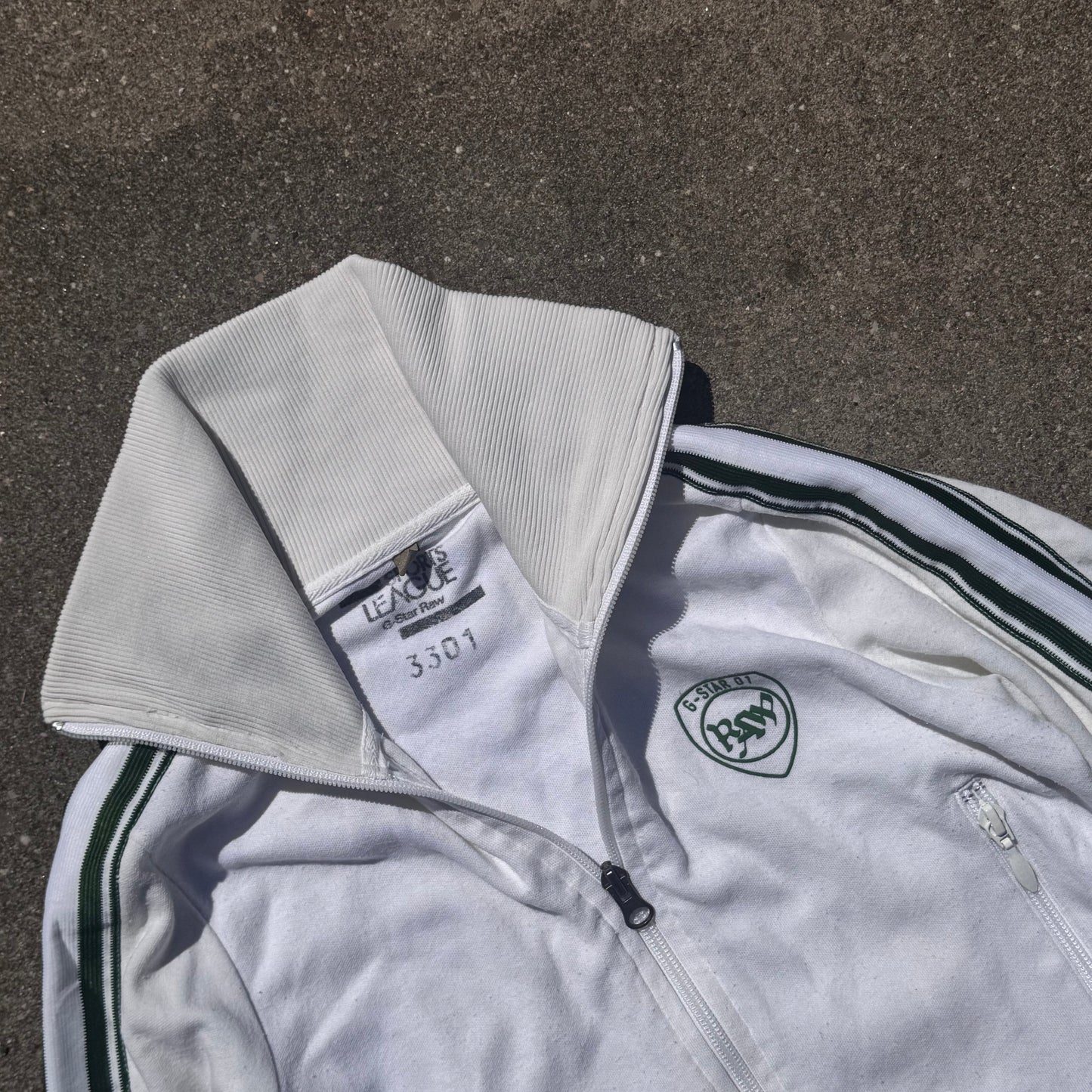 G-Star Raw Y2K white zip-up jacket