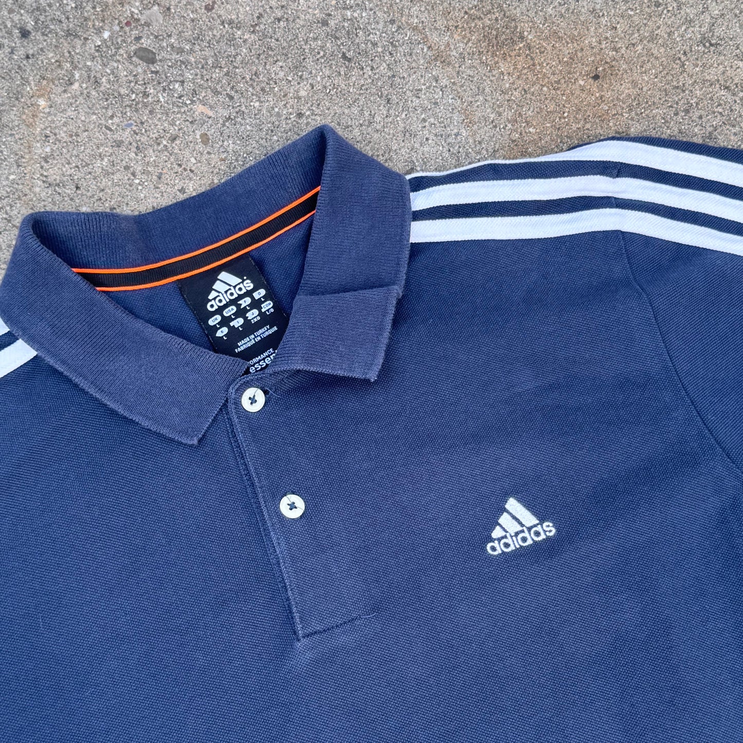 Adidas classic three stripes poloshirt