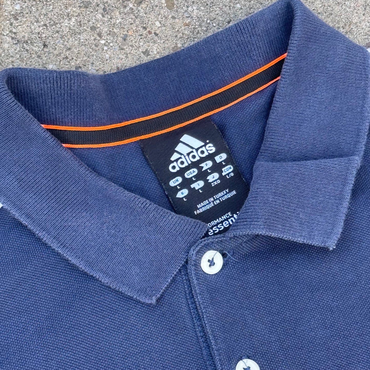 Adidas classic three stripes poloshirt