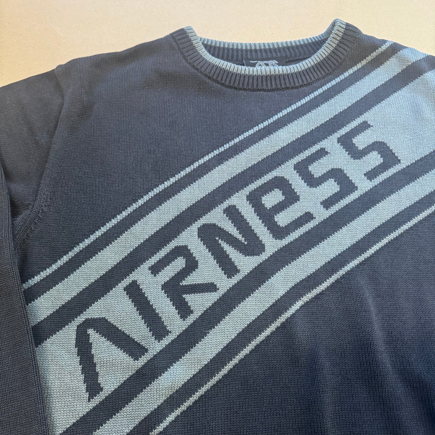 Airness vintage black knitted sweatshirt