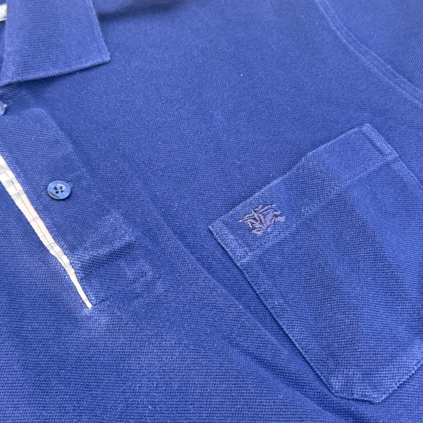 Burberry London vintage navy poloshirt