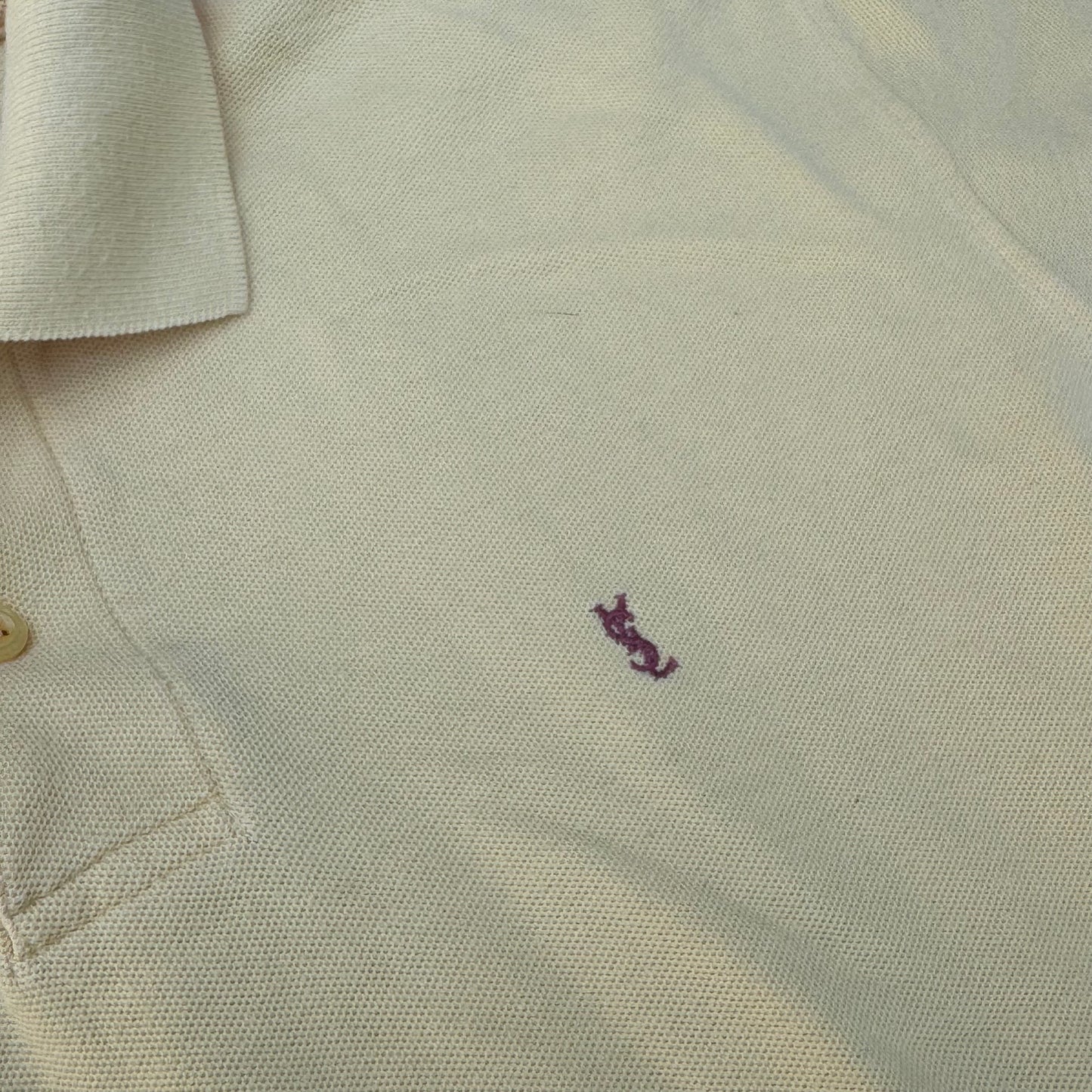 Yves Saint Laurent vintage yellow poloshirt