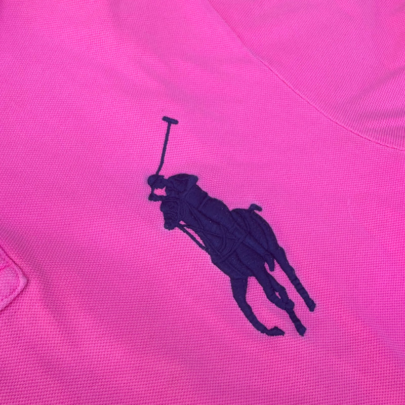 Detailansicht: Sourced limited accessories and clothes Polo Ralph Lauren Big Pony pink poloshirt – Logo, Nähte oder Material