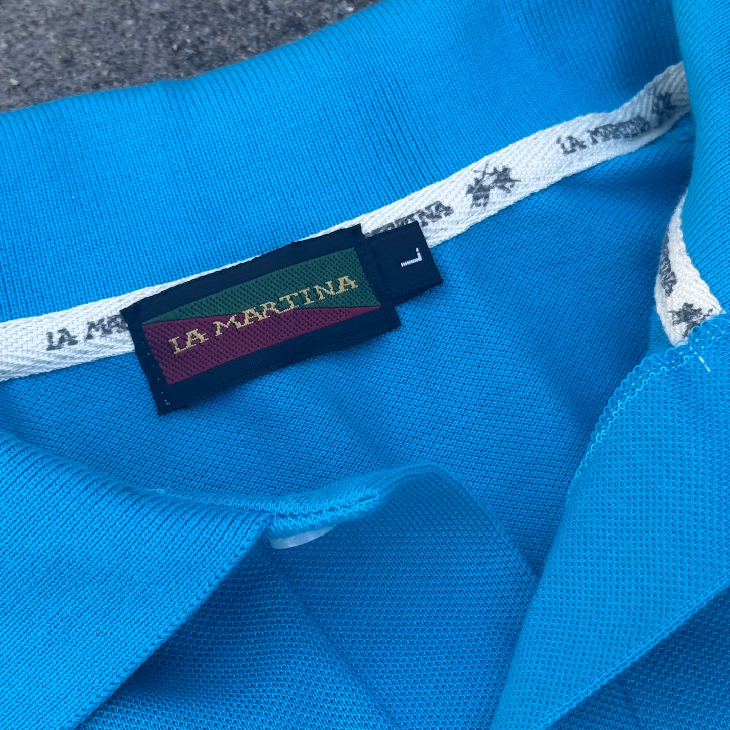 La Martina Porsche 2014 skyblue poloshirt