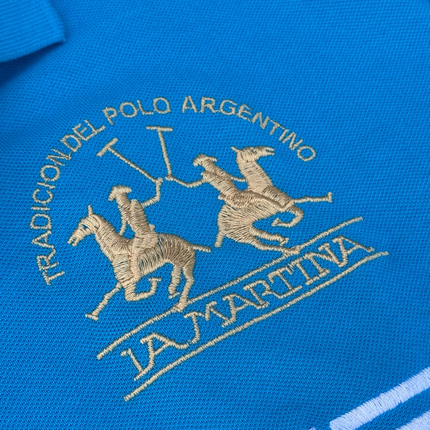 La Martina Porsche 2014 skyblue poloshirt