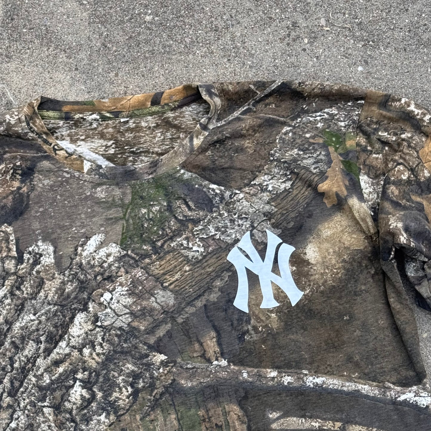 Yankees custom made camouflage longsleeve white